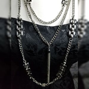 Silver/Gray Chain Necklace